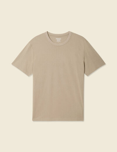 T-shirt éco-responsable sable homme