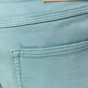 Bermuda droit 5 poches vert foncé homme