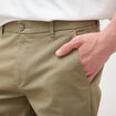 Pantalon chino slim vert kaki homme