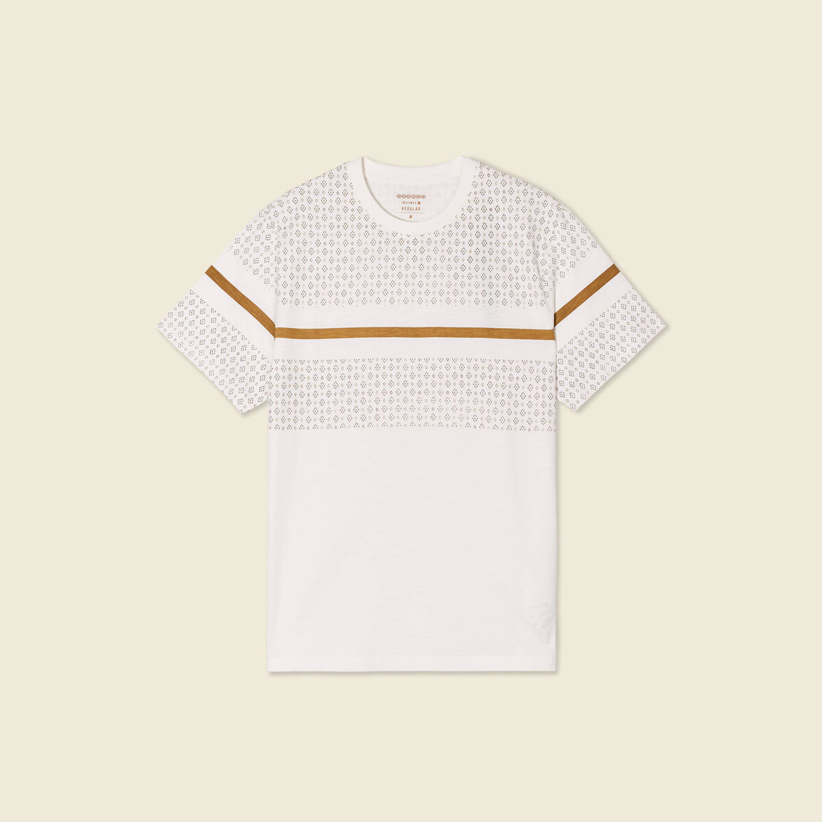 T-shirt éco-responsable ecru homme