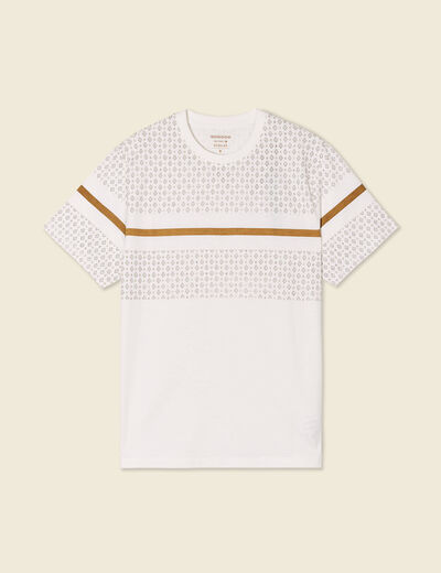 T-shirt éco-responsable ecru homme