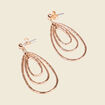 Boucles d'oreilles pendantes couleur or femme