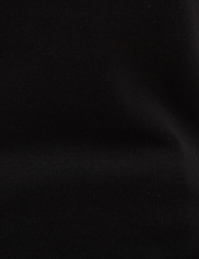 T-shirt ajust&eacute; manches courtes noir femme