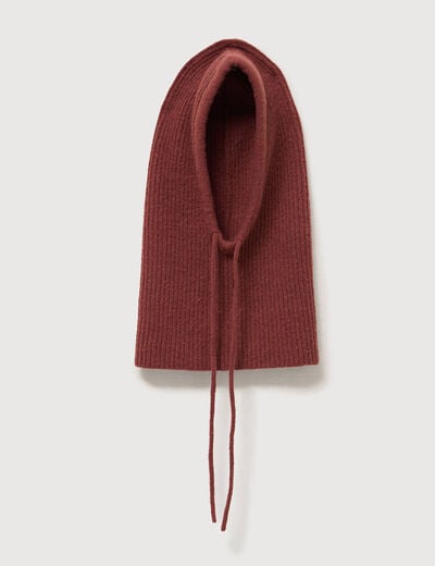 Cagoule marron cognac femme