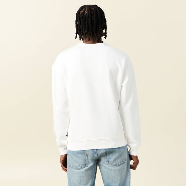 Sweat manches longues ecru homme