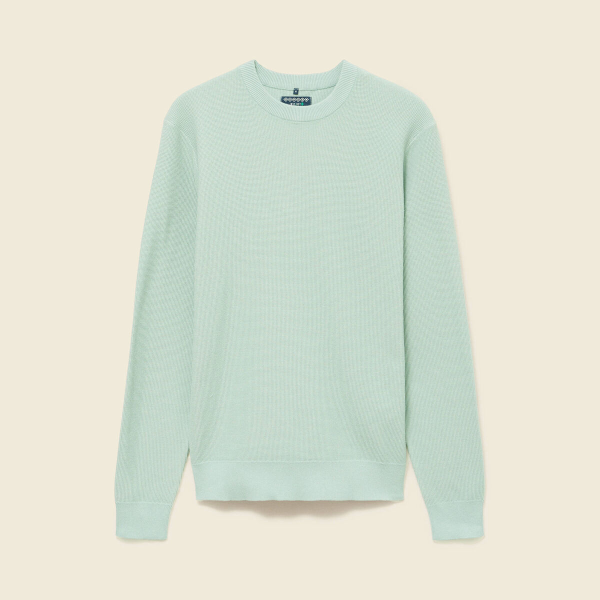 Pull fin col rond manches longues bleu gris homme