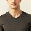 T-shirt manches courtes homme vert kaki homme