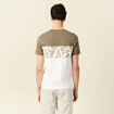 T-shirt manches courtes vert kaki homme