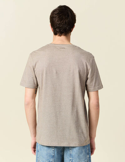 T-shirt manches courtes homme vert kaki homme