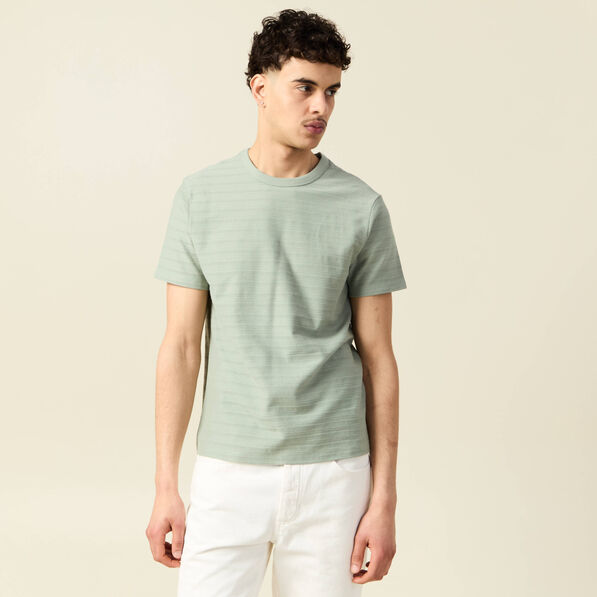 t shirt manches courtes vert olive homme T-shirt manches courtes vert olive homme