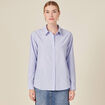 Chemise éco-responsable bleu ciel femme