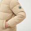 Doudoune manches longues en velours beige homme