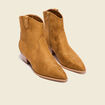 Bottines esprit western marron clair femme