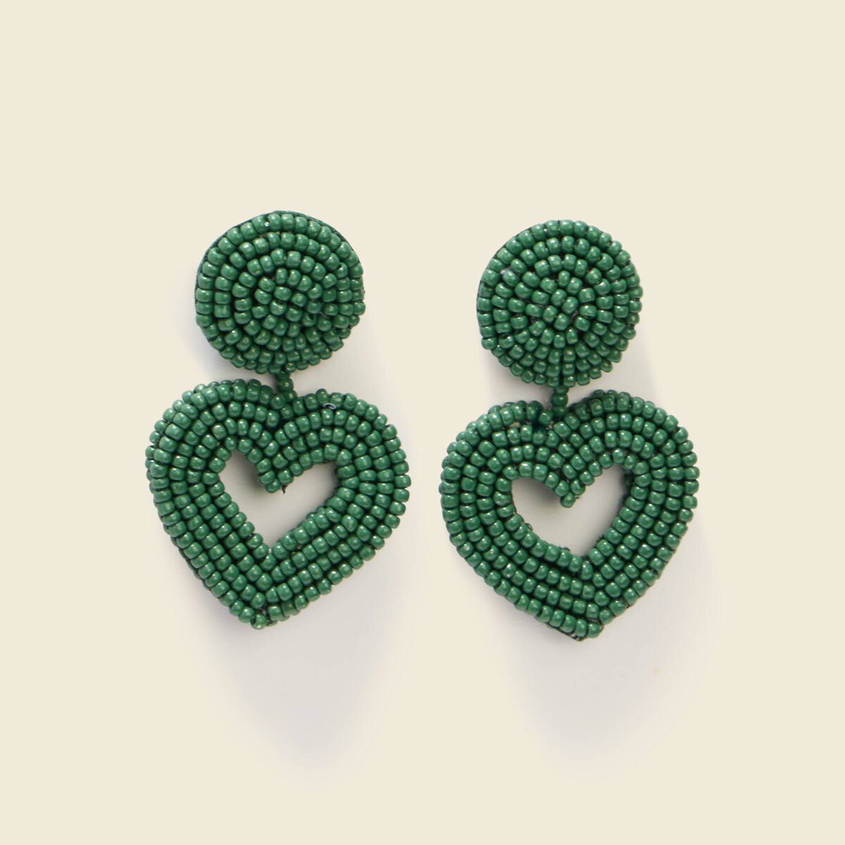 Boucles d'oreilles vert femme