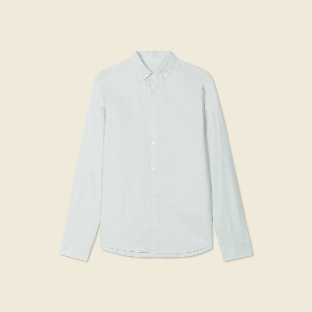 Chemise manches longues bleu gris homme