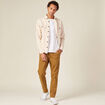 Pantalon slim Instinct chino marron homme