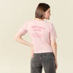 T-shirt éco-responsable rose pastel femme