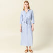 Robe chemise éco-responsable ecru femme