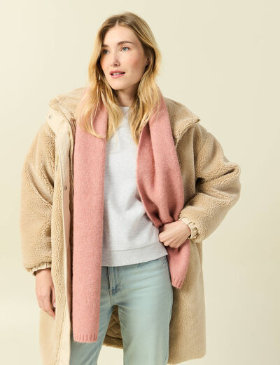 &Eacute;charpe vieux rose femme