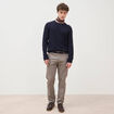 Pantalon chino straight taupe homme