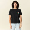 T-shirt manches courtes noir femme