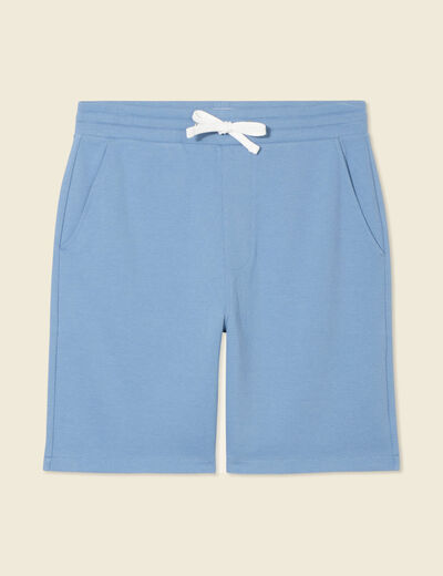 Short éco-responsable bleu gris homme