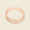 Bracelet multi anneaux couleur or femme
