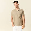 Polo manches courtes gris homme