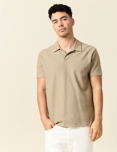 Polo manches courtes gris homme