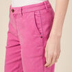 Pantalon chino Instinct rose framboise femme