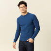 Pull éco-responsable bleu foncé homme