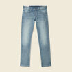 Jeans straight 5 poches denim dirty homme