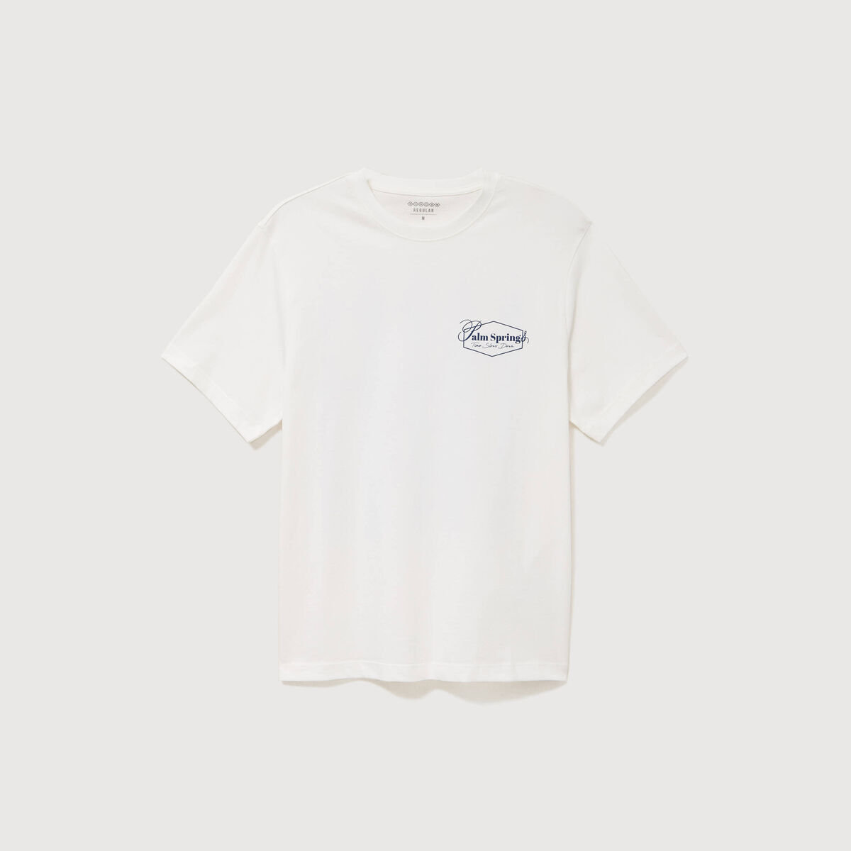 T-shirt en coton ecru homme