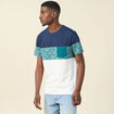 T-shirt manches courtes bleu homme