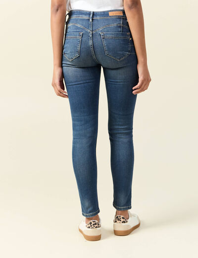 Jeans skinny push up 7/8ème denim stone femme