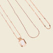 Lot 3 colliers avec chaînes couleur or femme