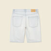 Bermuda droit en jean denim snow bleach homme