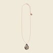 Collier avec pendentif noir femme