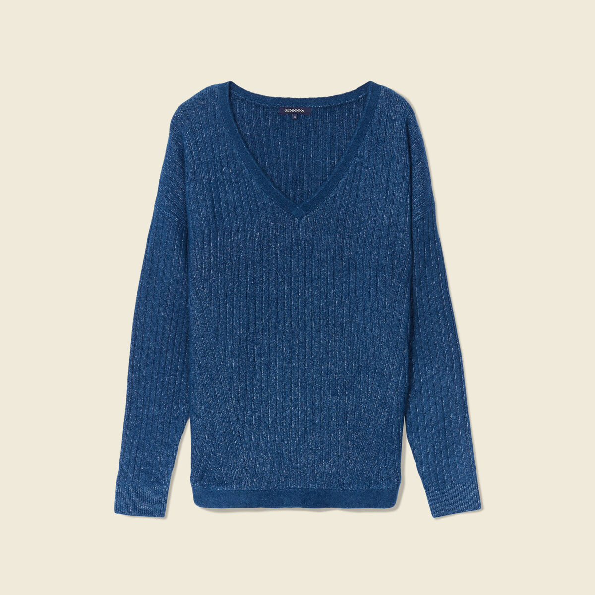 Pull bleu canard femme