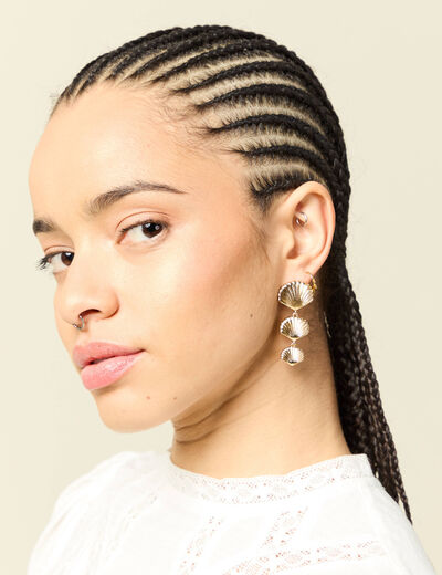 Boucles d'oreilles couleur or femme