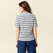 Polo manches courtes ecru femme