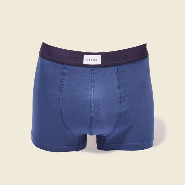 Lot 2 boxers bleu foncé homme