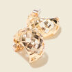 Boucles d'oreilles clous couleur or femme