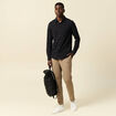 Chemise manches longues noir homme