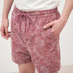 Maillot de bain avec broderie doubl&eacute; vieux rose homme