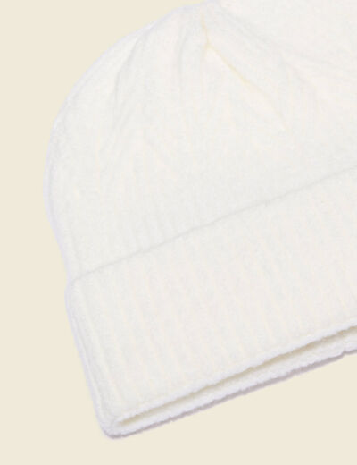 Bonnet ecru femme