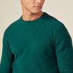 Pull éco-responsable vert canard homme
