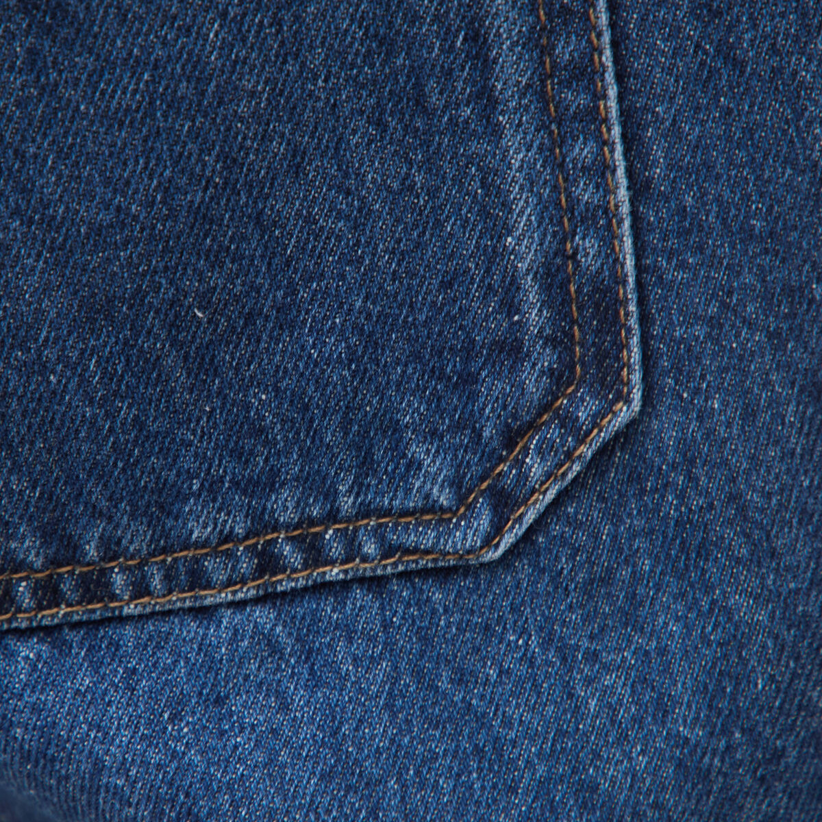 Jeans loose taille haute en coton denim used femme