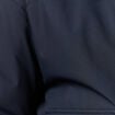 Veste droite courte col classique bleu fonc&eacute; femme