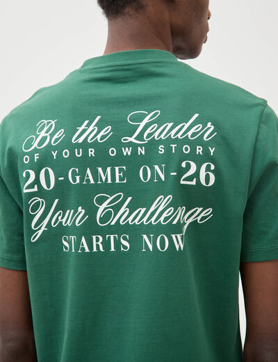 T-shirt en coton vert homme